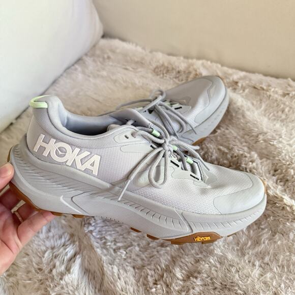 Size 7.5B - Hoka One One Transport Harbor Mist Lime Glow W - Picture 1 of 6